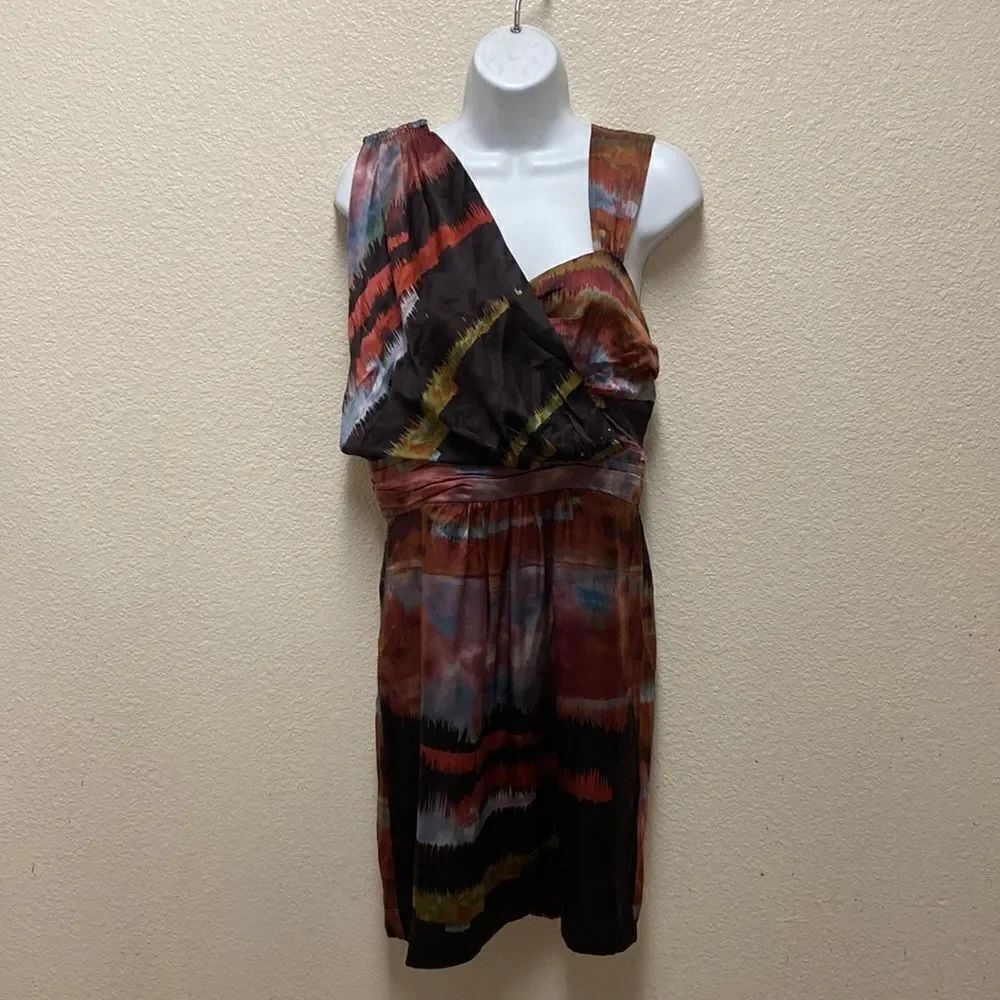 Plenty by Tracy Reese Silk Watercolor Print Dress